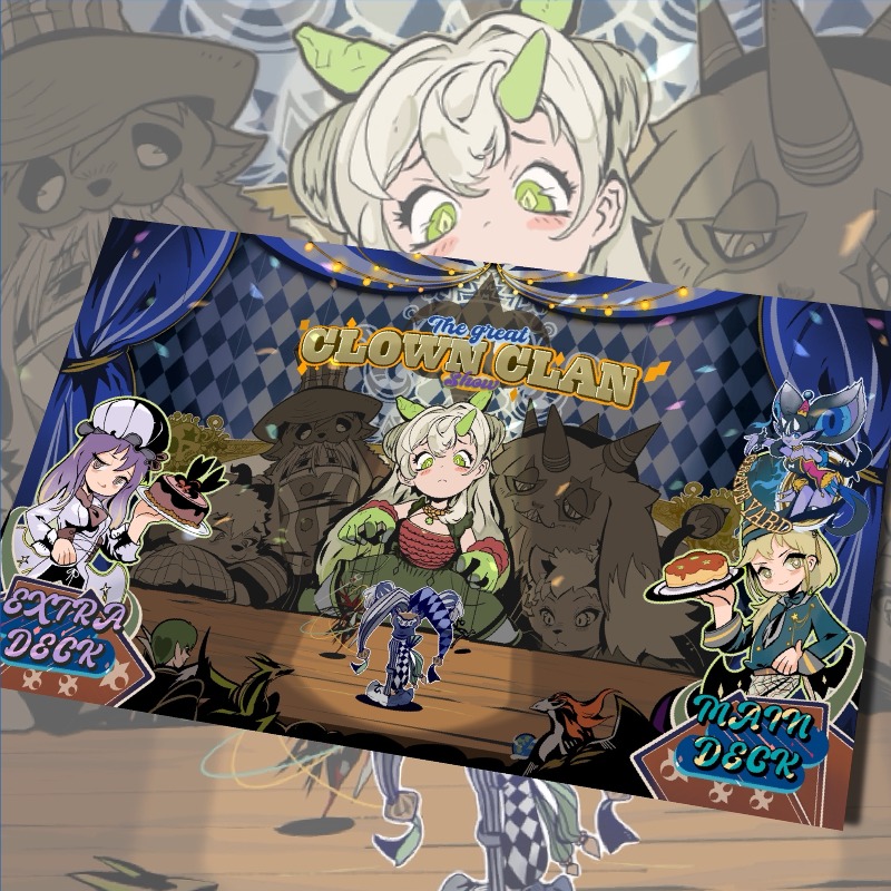 Door Mat Blank - ยูกิโอ! แผ่นรองเล่นการ์ด Clown Clan New Face