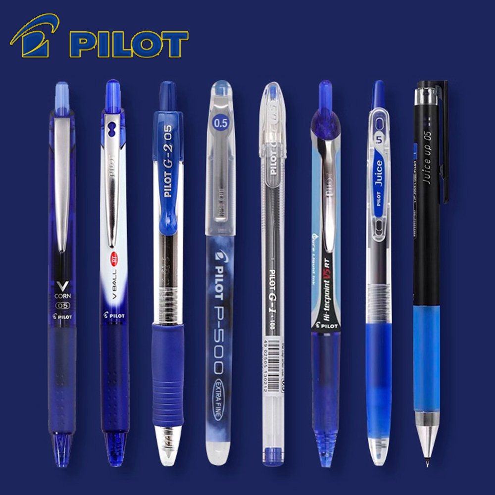 Pilot Pen V5 - ปากกาเจลสีน้ำเงิน Pilot ของญี่ปุ่น รุ่น P-500/G2/V5 หัวเขียนแบบ