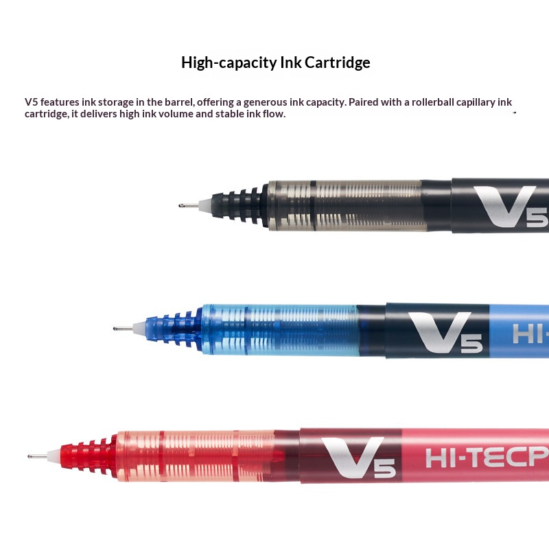 ปากกาเจลหลากสีญี่ปุ่น HI-TECPO - Pilot Pen V5 บทวิจารณ์และราคา